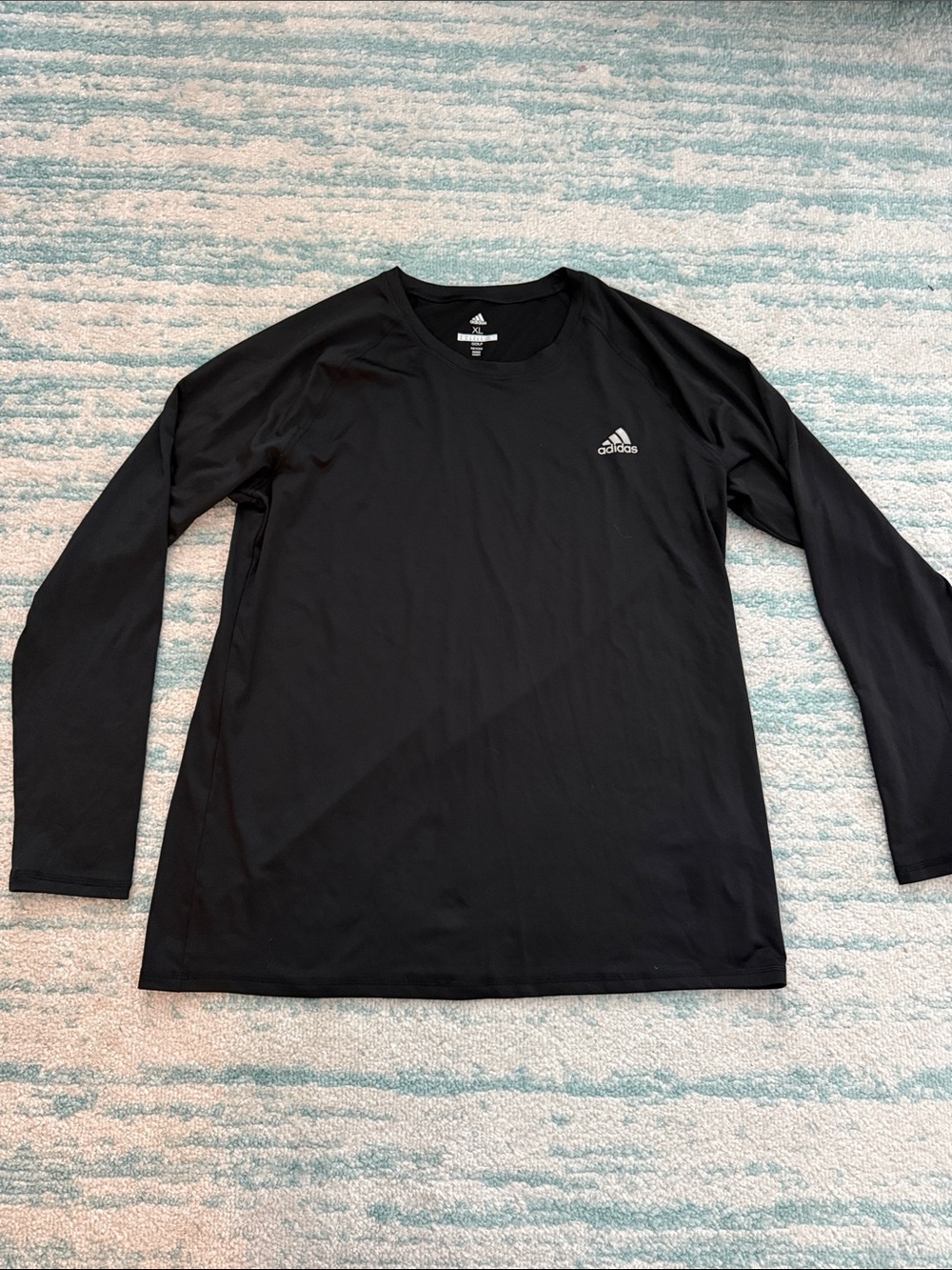 adidas Black Long Sleeve Athletic Tee